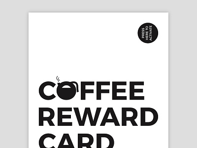 reward card card coffee