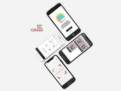 QR Code Reader App - iOS Application app concept app design app ui camera camera ui intro view ios 12 ios app design iphone x photoshop app ui qr code qr code app design search view