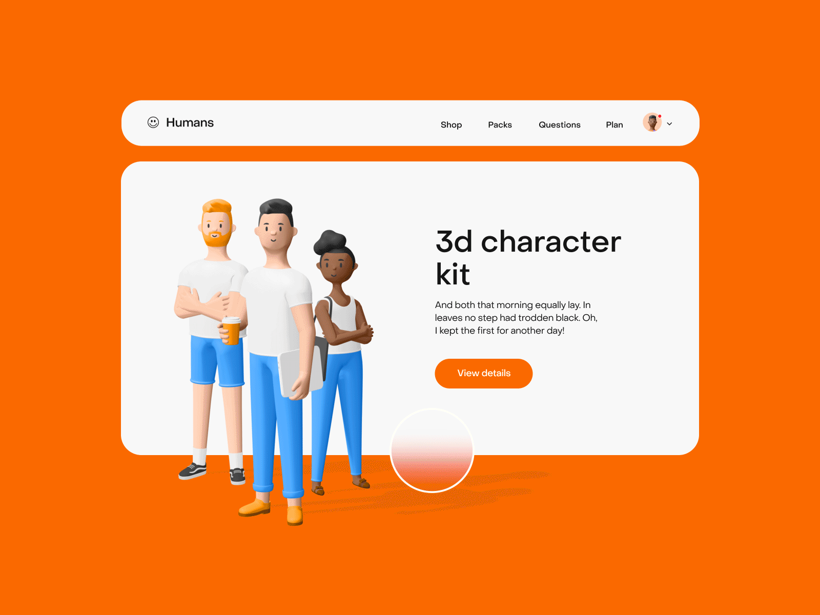 Humans 3d 3d character 3d kit 3d pack blender character design figma illustration