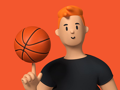 Dribbble man 3d 3d character 3d kit blender character animation motion graphics