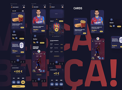 APP de socios F.C. Barcelona animation app barcelona design figma fútbol graphic design interface motion graphics spain ui ui ux ux