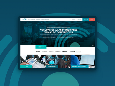 AEC Website interface spain ui ux webdesign