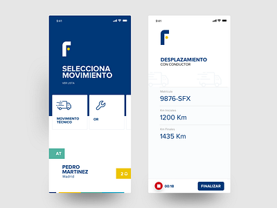 Fraikin Vehicle Maintenance Control APP app design figma interface spain ui ui ux