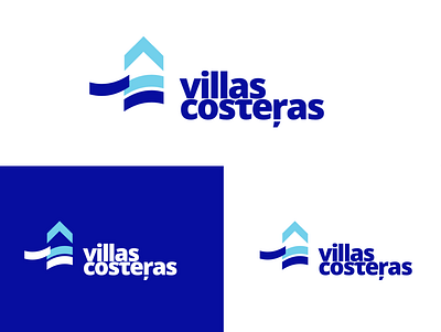 Villas Costeras brand identity branding design logo spain typography vector