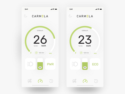 Carmela Bikes android app app figma interface ios app product design spain ui ux