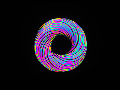 Irridescent loop (3d experimentation) 3d animation branding c4d design illustration irridescent loop motion design neon octane ui