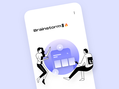 Brainstorm app (Illustration concept) 💙