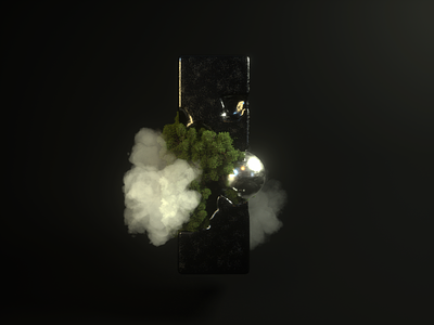 3D exploration 🌳☁️ (Octane render)