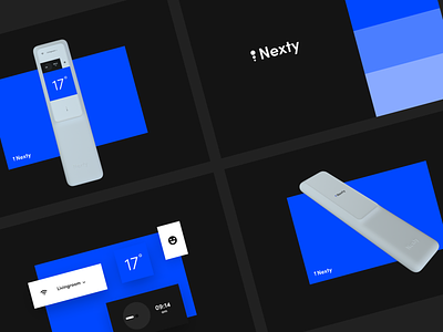 Nexty branding concept (connected thermostat) 🔵