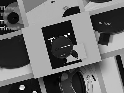 CL*CK branding ⚫️ 3d animation app branding c4d clock design interface logo loop luxury octane poster product typography ui watch