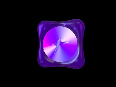 3d graphic concept (Pog) #1 🟣 3d animation app branding c4d design game gradient icon identity irridescent logo octane omada pog ui