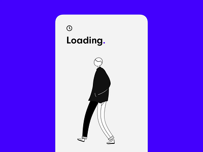 loading screen concept 🔵 aftereffects animation app button character concept design illustration interface ios iphone loading loading screen microinteraction ui ux