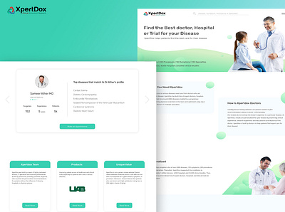 XpertDox doctor appointment ui uidesign web web design webdesign