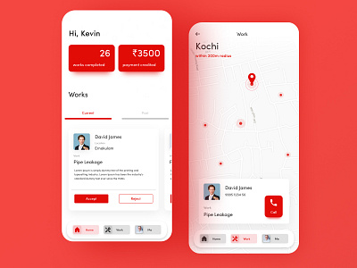 Smart Handy App app dashboad design designs handyman minimal smart ui uidesign worker