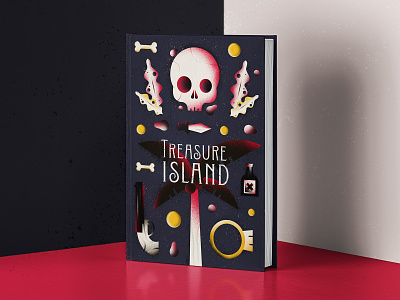 TREASURE ISLAND Book Cover - Dribbble Weekly Warm Up