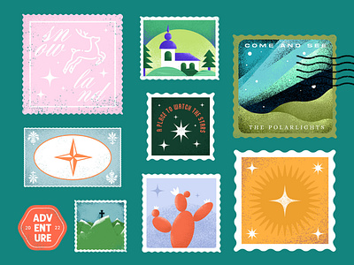 Illustrated Stamps