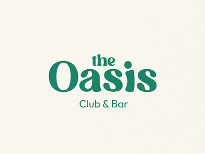 Brand Design Concept for the Oasis 🌴 alcohol bar design brand design brand designer branding colourful concept design food drink katycreates logo concept logo design new brand retro visual design