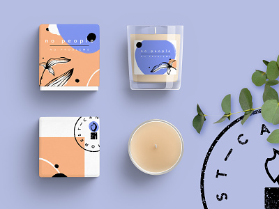 HONEST CANDLES - personal project candle colourful design illustration nature package design packaging packaging design plant illustration plants procreate scented