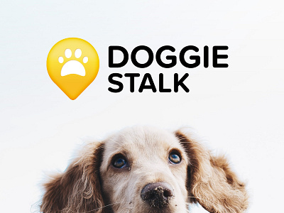DOGGIE STALK - app and logo concept app app concept application application concept branding clever concept dog doggie doggiewalk doggy dogowner dogs idea katycreates logo logo design pet smart