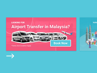 Campaign Banner for blog airport transfer banner blog driver guide malaysia promo services web banner