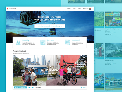 Website Redesign guide icon kl landing page redesign sketchapp tour tourism tourplus travel website