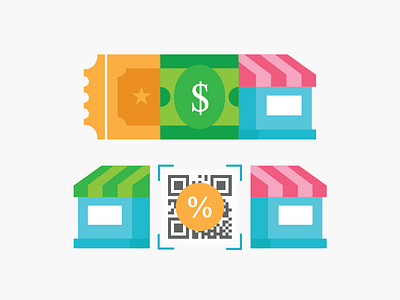 Agent Program app colorful design discount flat guide illustration malaysian merchant money startup travel ui uiux vendor