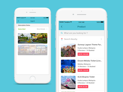 Subscription app product subscribe tour tourplus travel ui uiux
