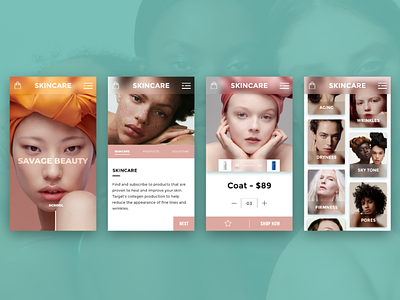 #Things 17 - Sketch app beauty branding concept concept app design design app digital interface savage sketch skin store ui uidesign userexperiance userexperiencedesign userinterfacedesign ux ux ui design