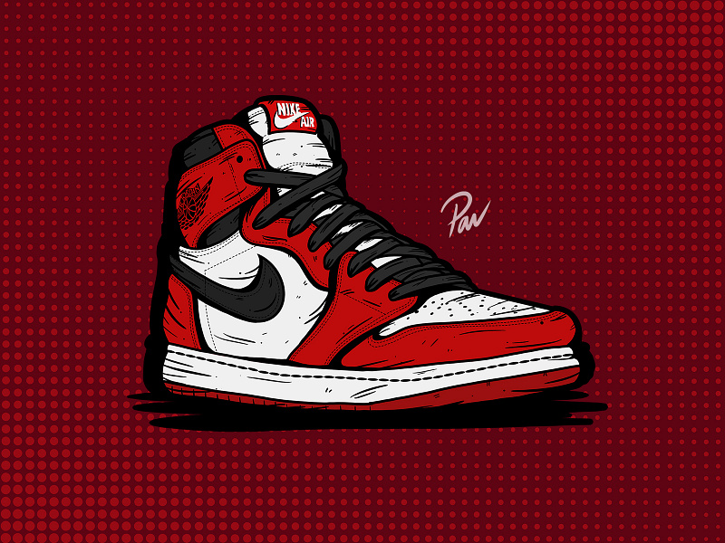 Air Jordan 1 - Chicago by Pavon Basra on Dribbble