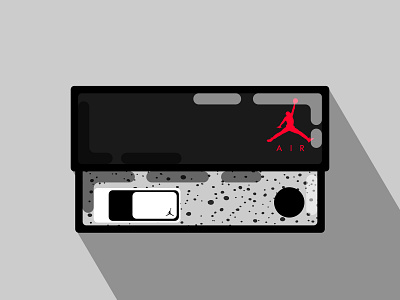 Air Jordan 4 Box adobe cc adobeillustrator air jordan airjordan basketball dribbble flat footwear illustration nike sneakers trainers vector