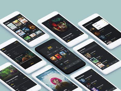 MovieStar app app design application cinema clean design film modern movie phone smartphone ui ui design ux