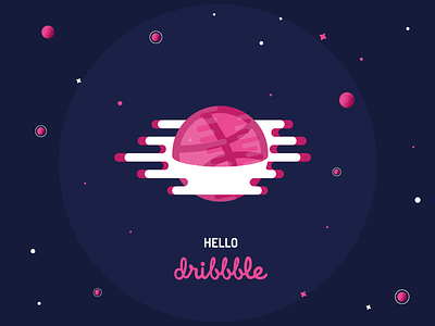 Hello Dribble abstract design hello dribble logovski modern new new player player space