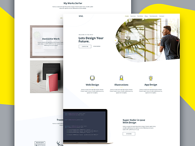 Trist - Landing Page Agency agency clean creative creative agency digital agency illustration landing landing page resume startup template theme