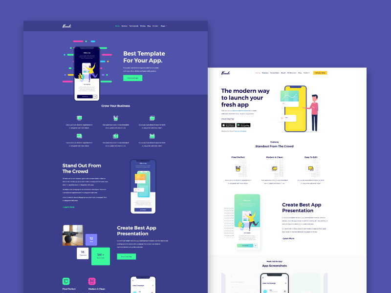 Bondi - Multipurpose HTML Template by Sasa Rokvic on Dribbble