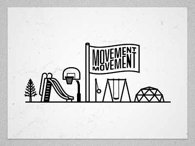The "Movement Movement" T-Shirt flag health park slide t shirt wellness