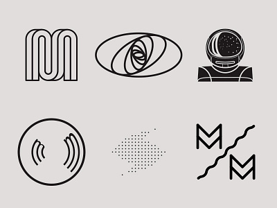 Logo Ideation — DJ Marty Mars logo mars marty minimal space