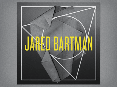 Jared Bartman Album Treatments abstract album cover grayscale