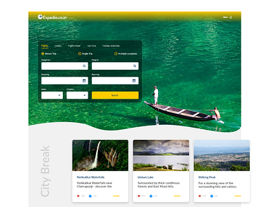 Expedia Website Cover Redesign expedia flight form design form elements homepage design india tour landing page north east india rebound redesign tourism touristic travel travel website user experience user inteface user interface website website concept website landing page