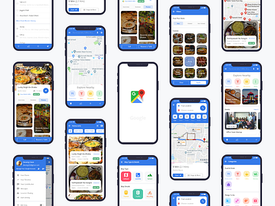 Google Maps Redesign Challenge by Uplabs competitions design dribbble best shot google google app google maps google maps redesign google product google ui mapsredesign material design material ui materialdesign navigation redesign challenge uidesign uiux uplabs uplabs challenge user inteface
