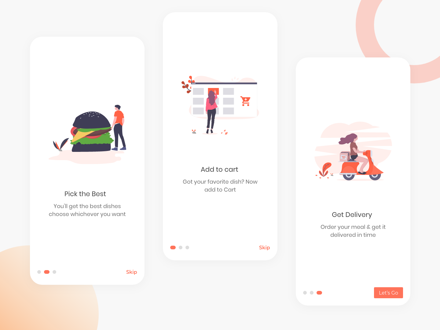 Restaurant App Onboarding - Design with unDraw (Rebound Shot) by Devang ...