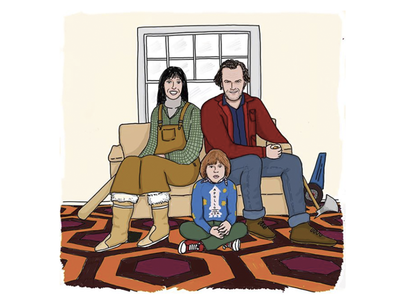 Torrance Family drawing illustration procreate the shining