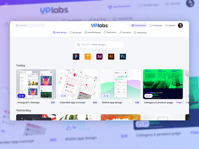 UpLabs · Home redesign