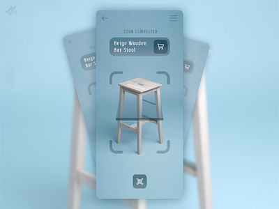 Product scanner · UI concept app app design ar concept design ecommerce furniture ios mobile phone product scan scanner ui ux