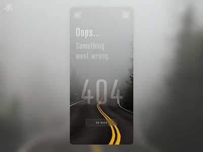 404 Not found · Screen concept