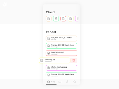 Cloud client · App design concept