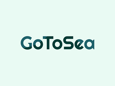 GoToSea Logo branding cruise design graphic design illustration logo ship travel vector waves
