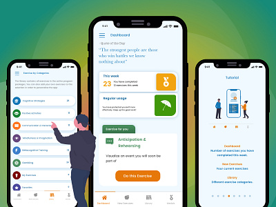 Individuals Mental Health App adobe experiance design health app mental health mental health awareness mobile app design self care ui design user app user interface design ux design