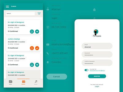 Sciam app for Students to Connect adobe experiance design design mobile app ui ux design
