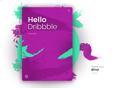 Hello Dribbble! firstshot hello