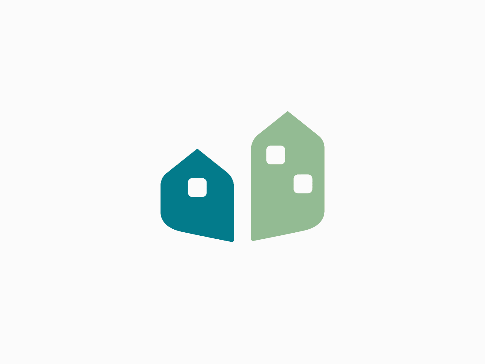 Neighborly Logo Animation branding design identity logo logo animation real estate development sage teal